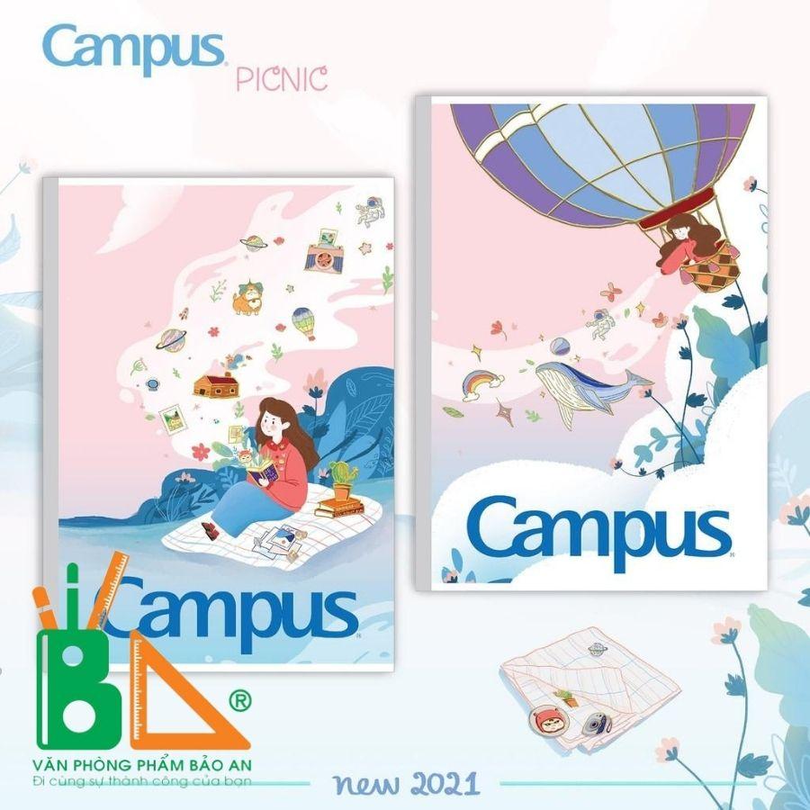 SALE SẬP SÀN!!! Vở Kẻ Ngang Campus PICNIC 80 trang