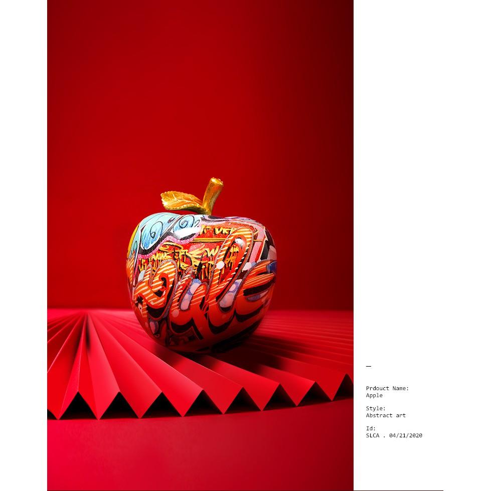Tượng điêu khắc trái cấm -phong cách nghệ thuật đương đại graffiti- decor trang trí nội thất