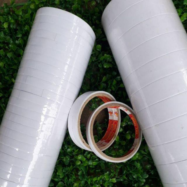 Cây băng dính 2 mặt khổ nhỏ khổ to loại dầy