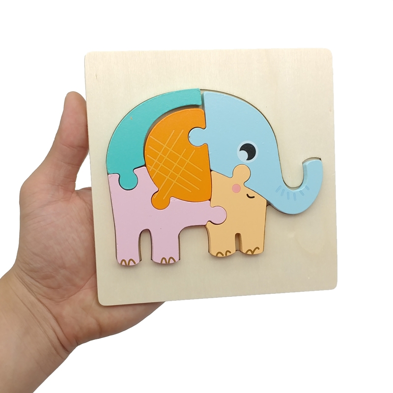 Tranh ghép gỗ nổi 3D, Ghép hình gỗ cho bé