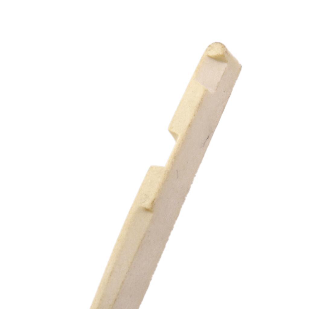 1 Set Of Bridge Saddle And Slotted Nut For 6 String Acoustic Guitar