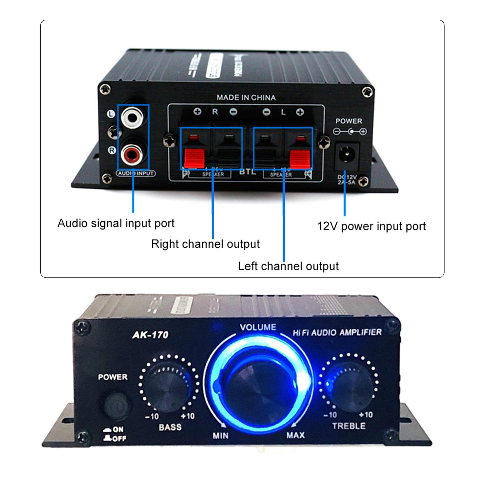Surround Sound Mini  Sound  Amp Speaker  12V FM USB