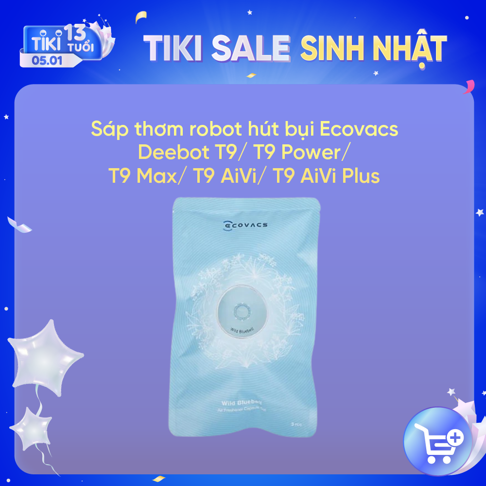 Sáp thơm robot hút bụi Ecovacs Deebot T9/ T9 Power/ T9 Max/ T9 AiVi/ T9 AiVi Plus (3 viên/ vỉ) - Hàng chính hãng