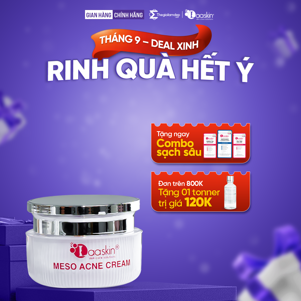 Kem Meso Giảm Mụn Laaskin | Làm Khô Cồi Mụn – Kháng Khuẩn – Giảm Thâm – Kiểm Soát Dầu