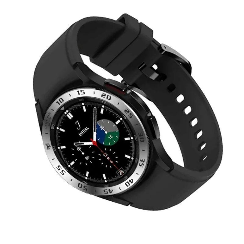 Khung viền bezel (benzen) + kính cường lực 2.5D cho Samsung galaxy watch 4