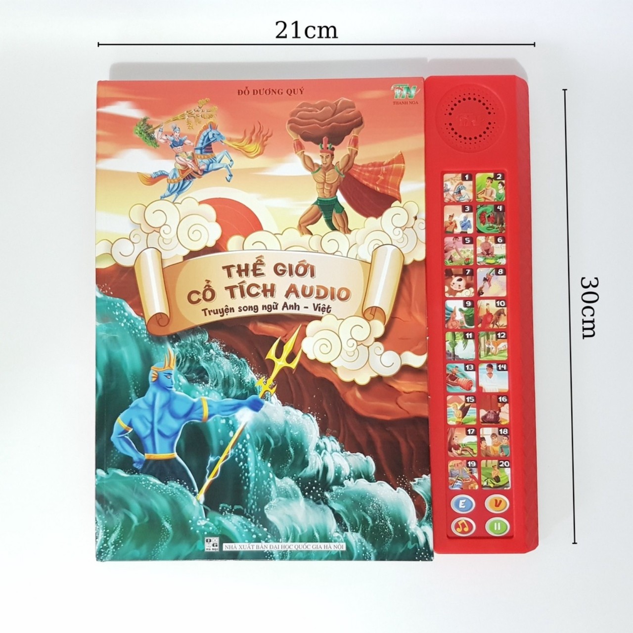 Truyện cổ tích song ngữ Anh - Việt - Thế giới truyện cổ tích Audio - Gồm 20 truyện chọn lọc, sách âm thanh, khổ to, in màu đẹp - Hàng chính hãng