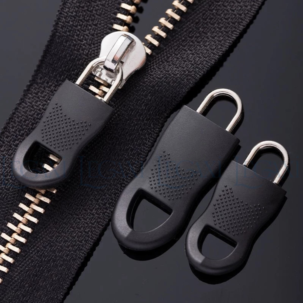 Móc Khóa Zip Kéo Thay Thế Bằng Nhựa Kim Loại Có Thể Tháo Rời Cho Balo Túi Xách, Vali, Áo Khoác, Quần