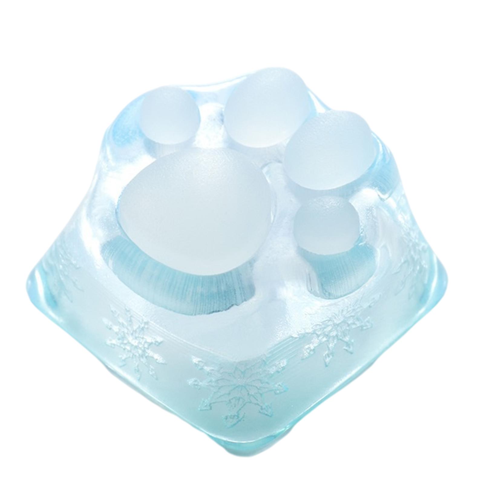 Clear Resin Cat Paw Mechanical Keyboard Keycap Pad for Cherry MX DIY
