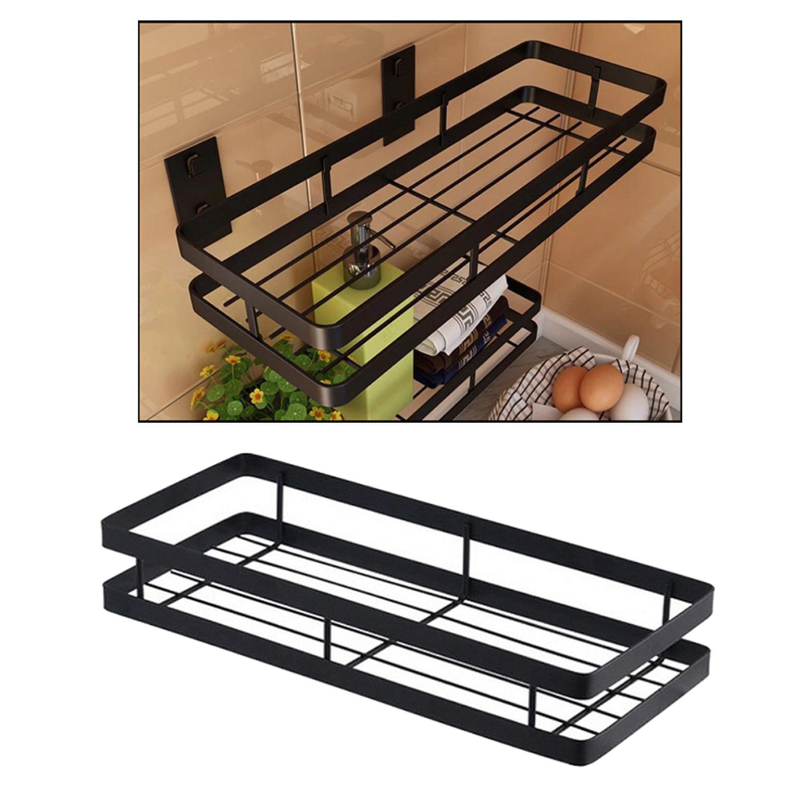 Heavy Duty Metal Shower Caddy Basket Shelf Kitchen Wall Rack Organizer 25cm