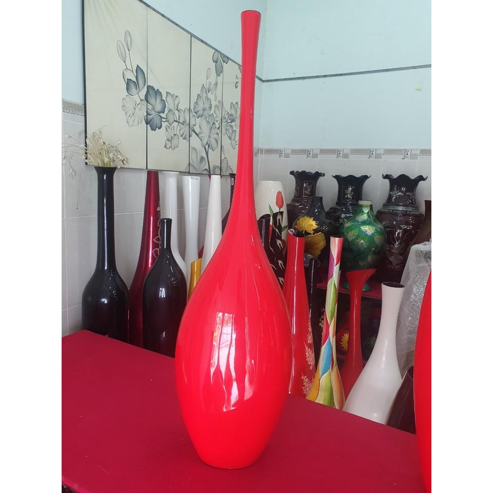 Bình sơn mài hút tài lộc cao cấp size120x44x24 cm cắm hoa, trang trí nhà cửa, văn phòng, sảnh tiệc, quà tặng đối tác