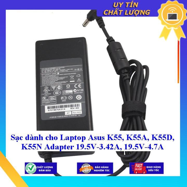 Sạc dùng cho Laptop Asus K55, K55A, K55D, K55N Adapter 19.5V-3.42A 19.5V-4.7A - Hàng Nhập Khẩu New Seal