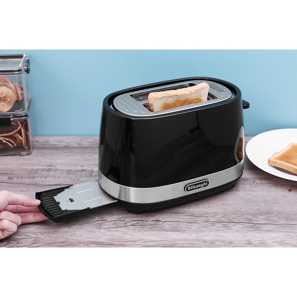 Máy Nướng Bánh Mì Delonghi CTLA2103.BK (800W) - Đen - Hàng chính hãng