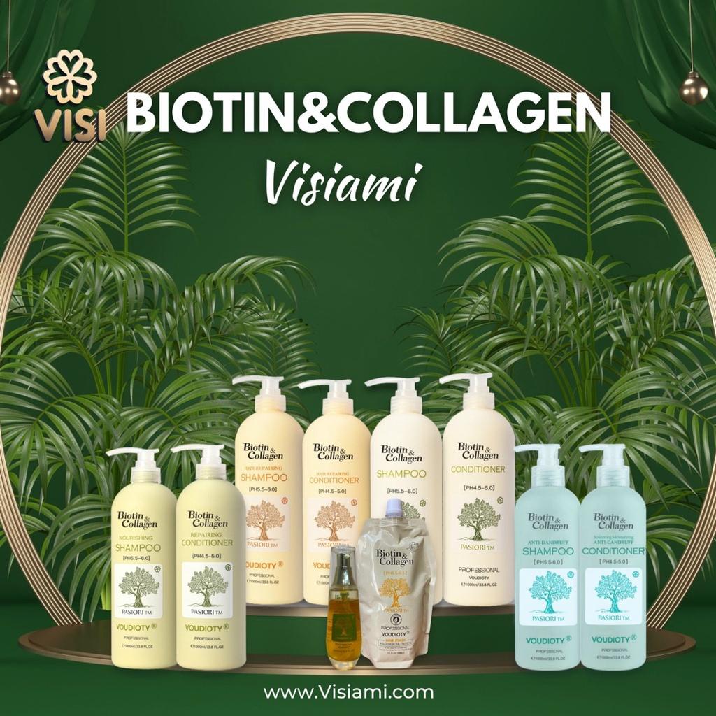 Dầu cặp gội xả Biotin Collagen xanh lá 500ml