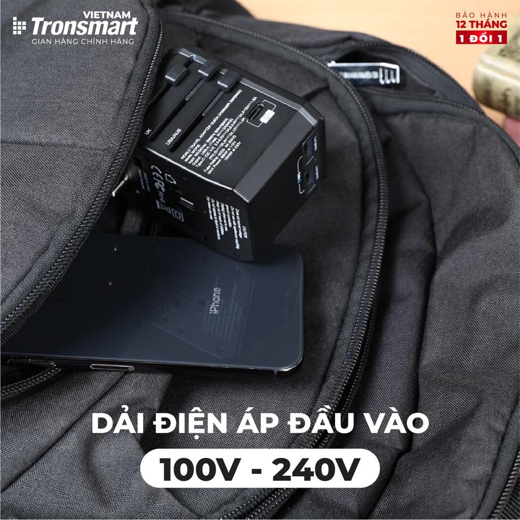 Củ sạc nhanh chuyển đổi đa năng Sạc nhanh QC 3.0, PD - Tronsmart WCP05 - Hàng chính hãng