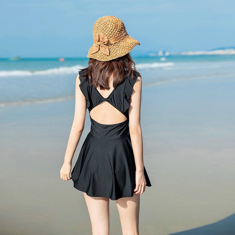 BỘ BƠI NỮ VÁY TAY CÁNH TIÊN HỞ LƯNG SIZE 35-90kg
