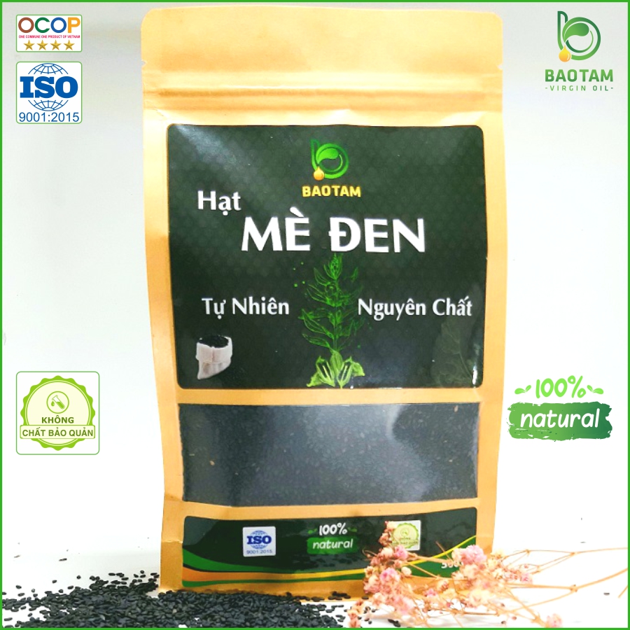 Hạt Mè đen Thuần chủng Tự nhiên Cao cấp Bảo Tâm - 150g, 250g, 500g