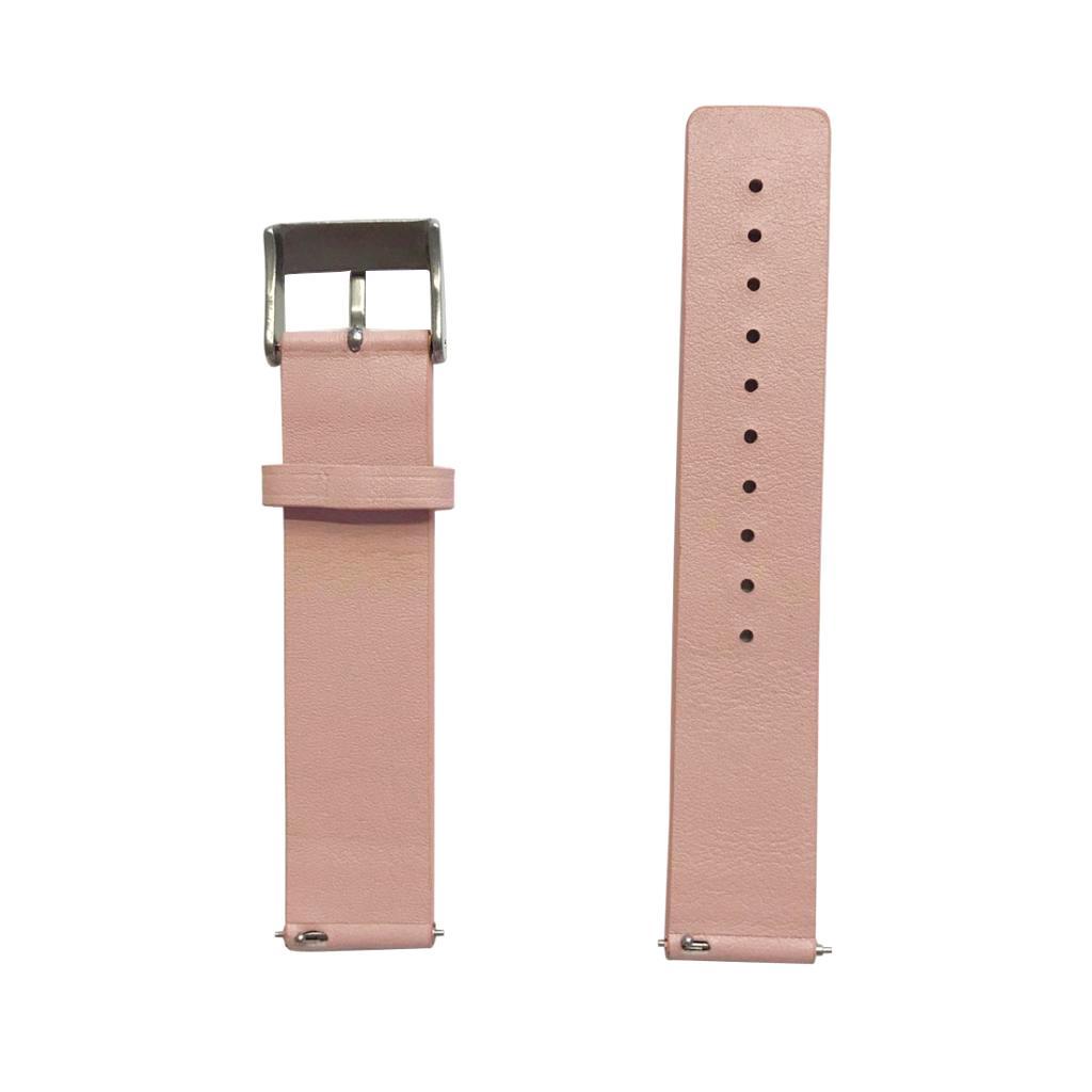 20mm Replacement Watchband Leather Smart Watch Strap for Samsung Gear S2 and Other 20mm Smartwatchs