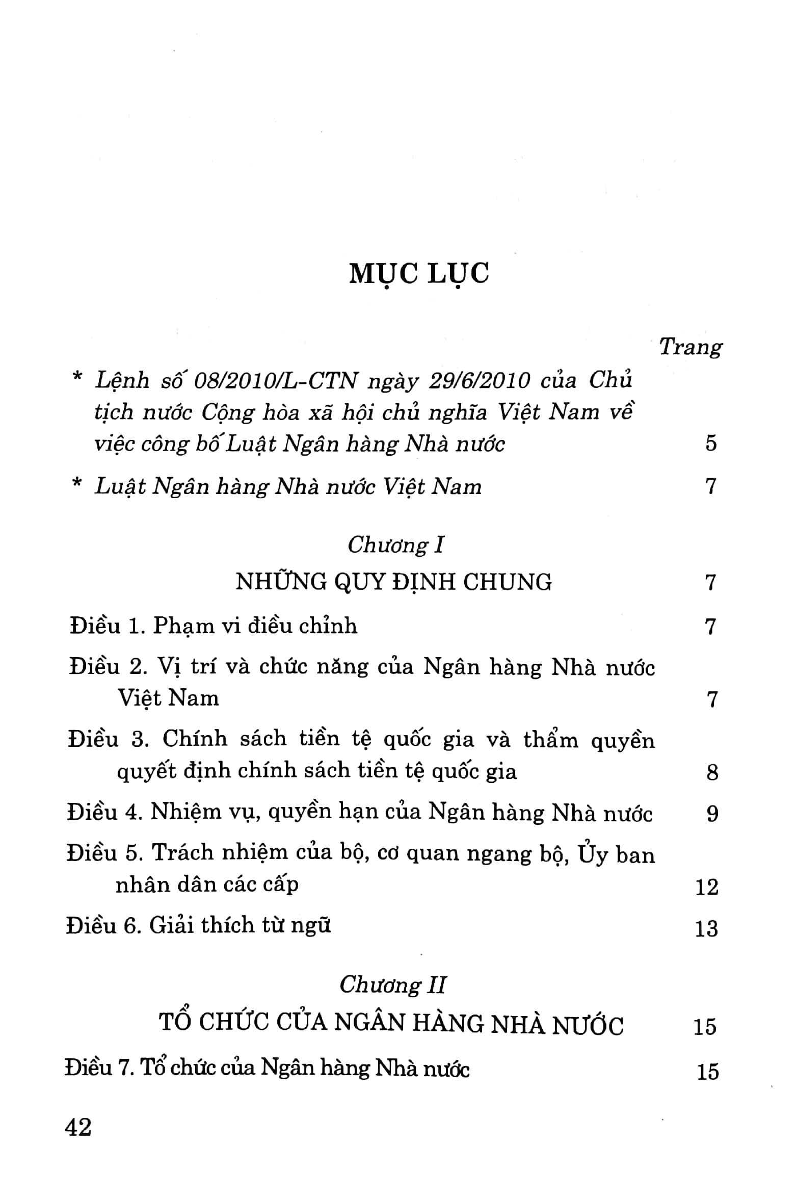 Luật Ngân Hàng Nhà Nước Việt Nam (Hiện Hành)