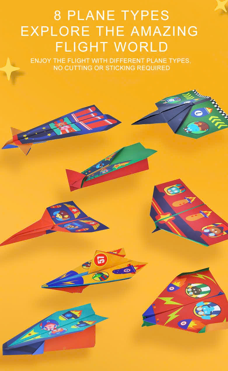 Đồ Chơi Gấp Giấy Thủ Công Mideer Origami Paper Planes – Máy Bay