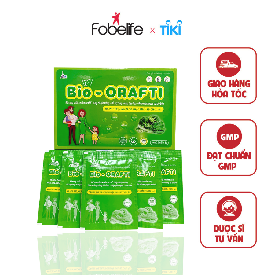 Gói Uống Bổ Sung Chất Xơ Giúp Giảm Táo Bón BIO- ORAFTI