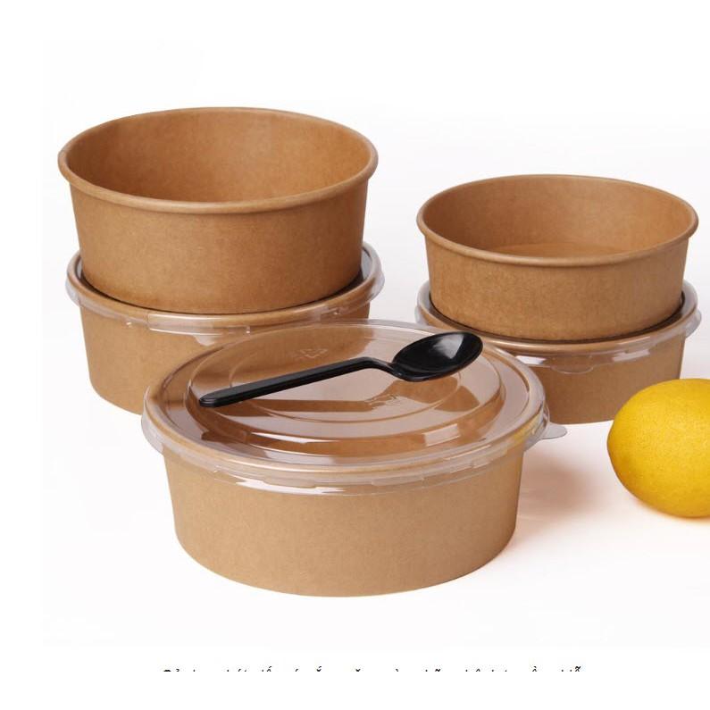 Hộp giấy tròn kraft 750ML