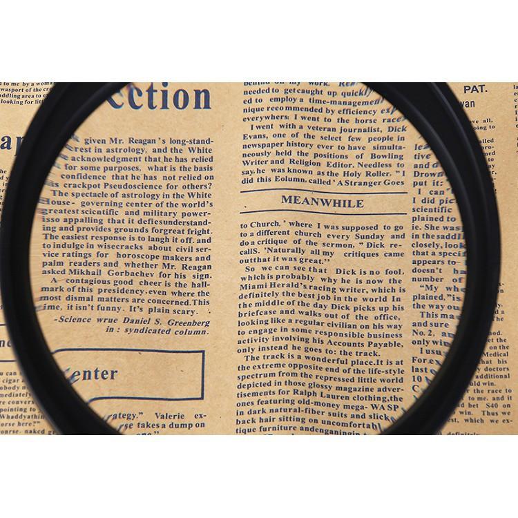 Kính lúp cầm tay ️️ Kính lúp 138mm có đèn MG80138B chuyên dụng đọc sách, đọc báo
