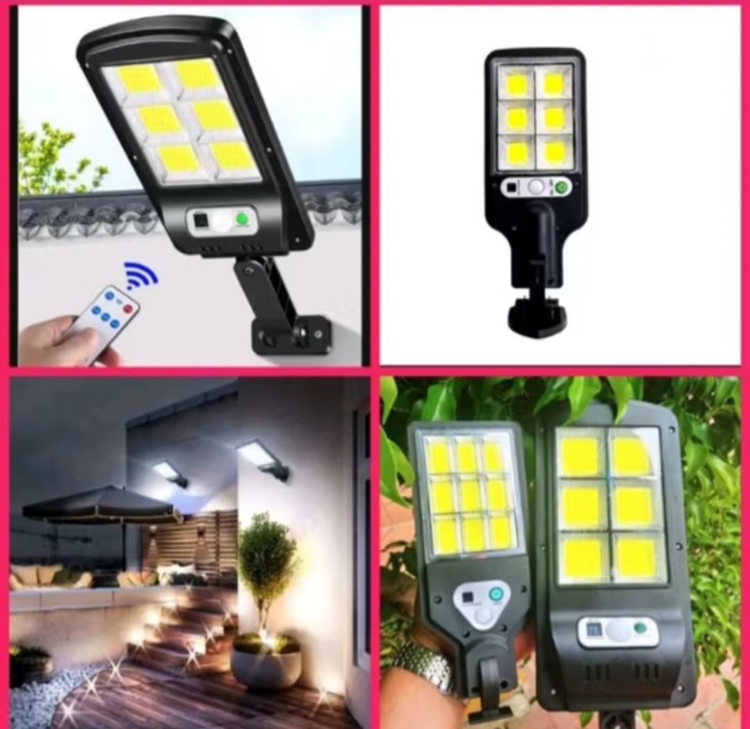 1 ĐÈN LED CHIẾU SÁNG NĂNG LƯỢNG MẶT TRỜI CẢM BIẾN HỒNG NGOẠI CÔNG XUẤT 150W 6 TIM LED