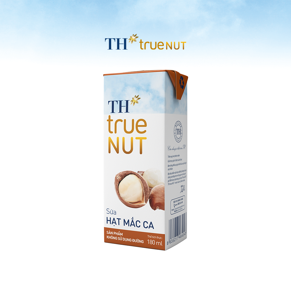 Thùng 48 hộp sữa hạt mắc ca TH true NUT 180 ml (180 ml x 48)