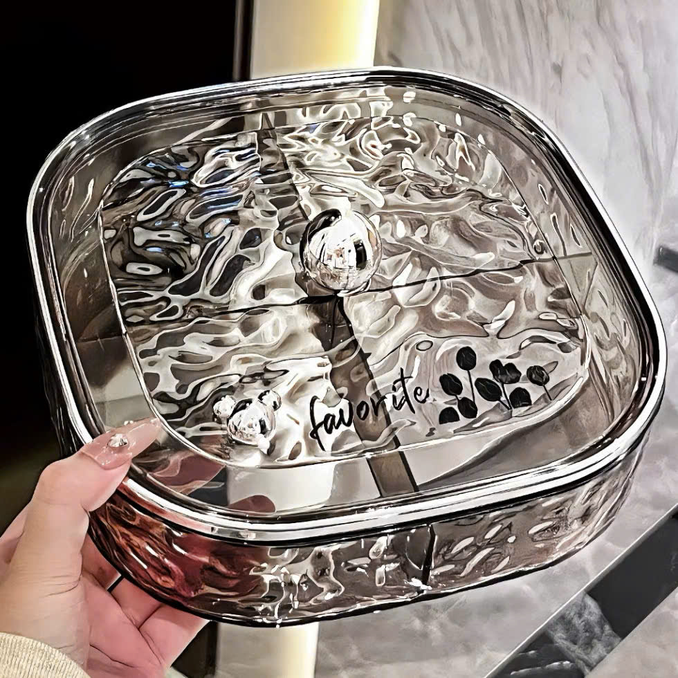 Khay Mứt Đựng Bánh Kẹo Tết Cao Cấp Acrylic Trong Suốt – Hộp Mứt Trái Cây Khô, Hạt, Kẹo Trang Trí Phòng Khách Sang Trọng - HÀNG CHÍNH HÃNG MINIIN