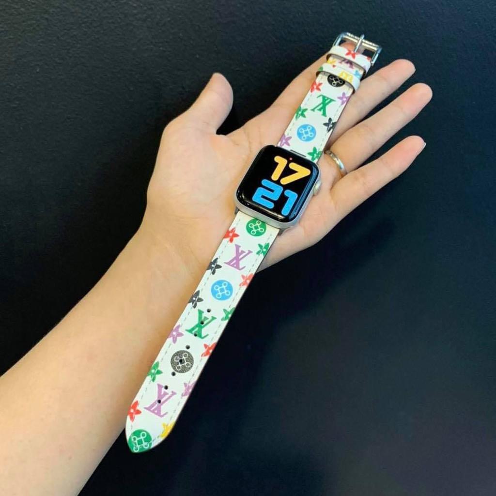 Dây da họa tiết sang chảnh dành cho Apple Watch hè 2020