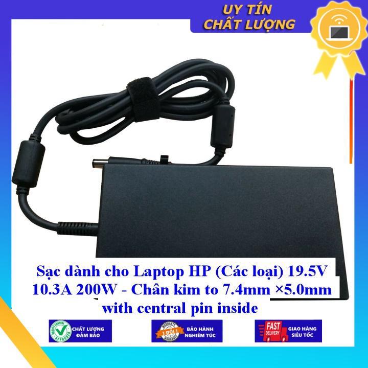 Sạc dùng cho Laptop HP 19.5V 10.3A 200W - Chân kim to 7.4mm ×5.0mm with central pin inside - Hàng Nhập Khẩu New Seal