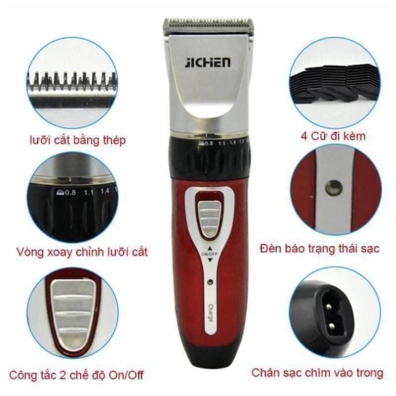 Tông đơ cắt tóc, Jichen 0817, sạc điện, nguồn USB, an toàn