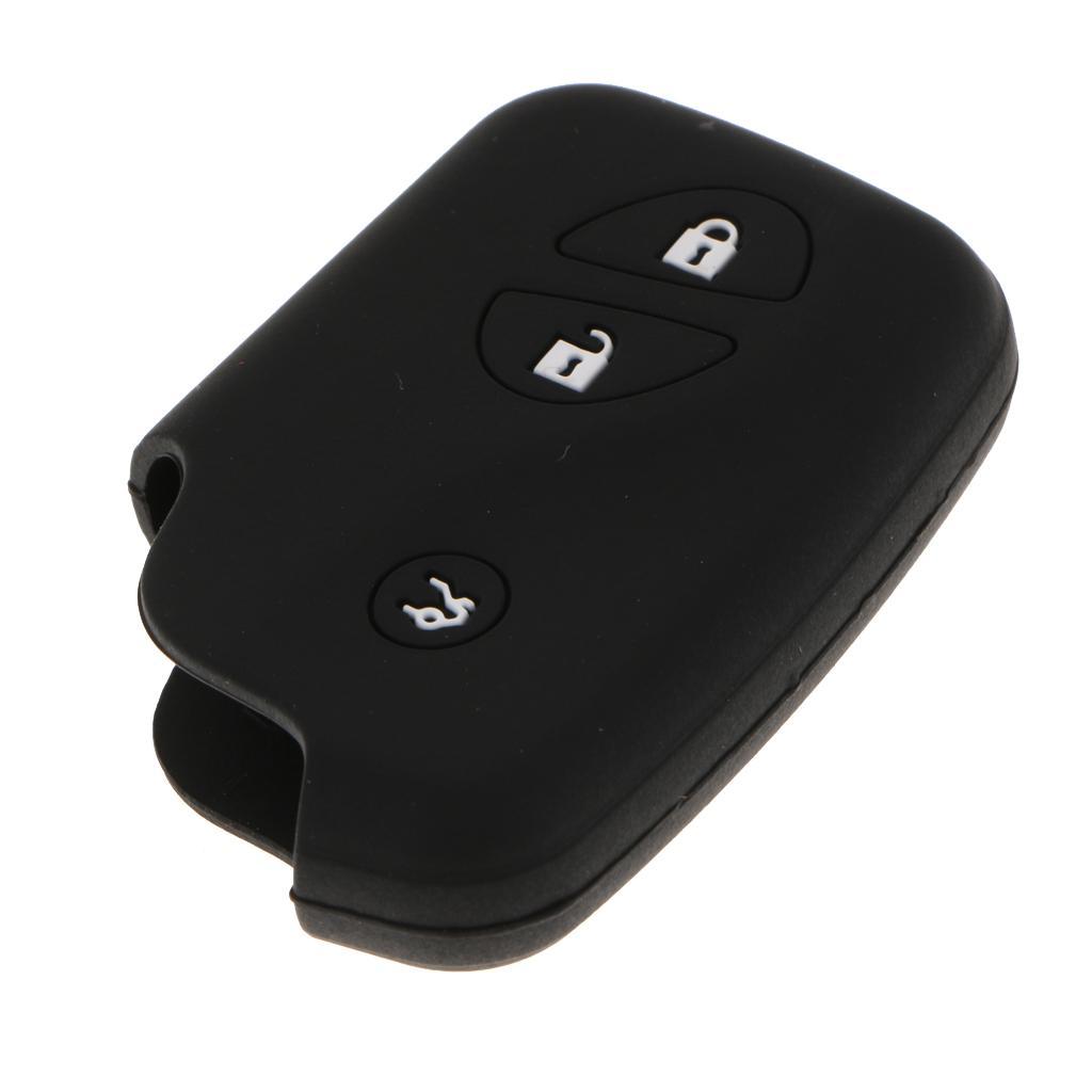 Silicone Car Remote Key Case Buttons Auto Key Case For Black