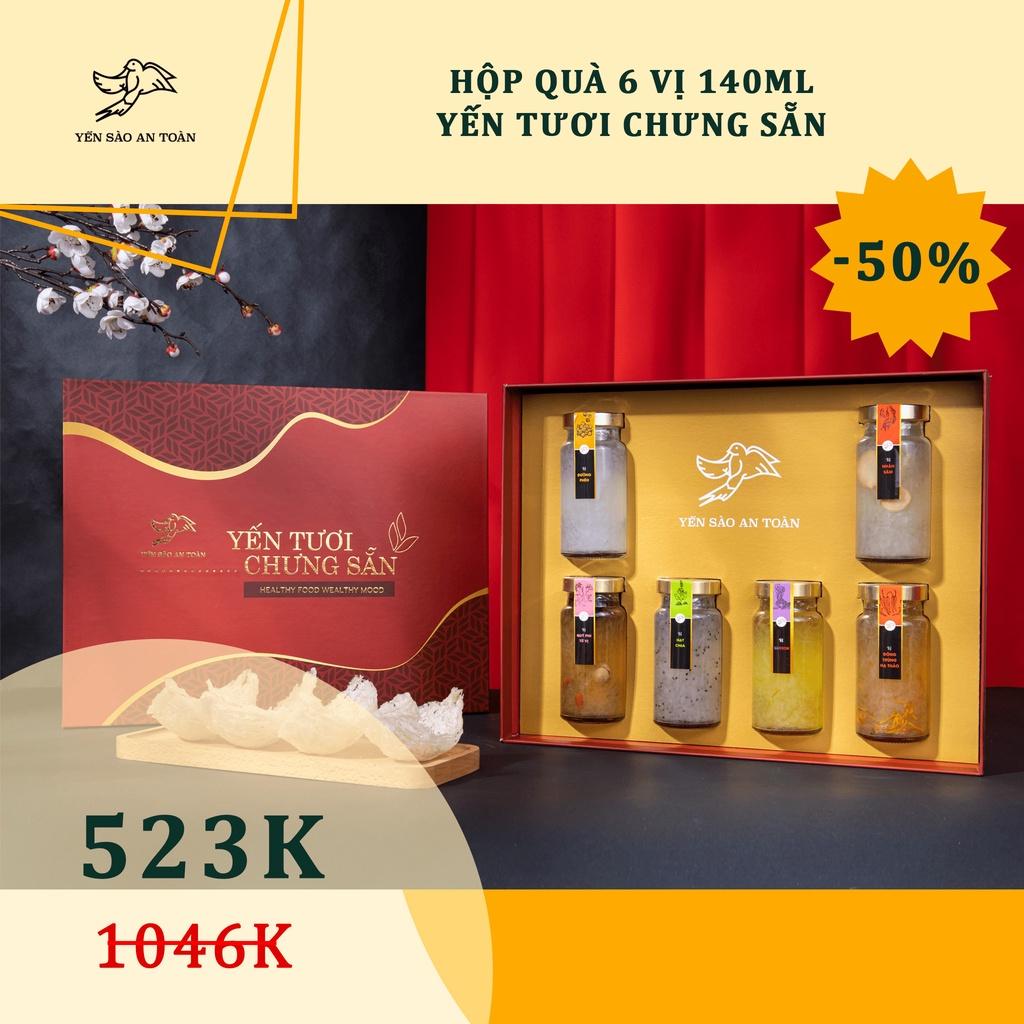 Lốc thượng vị lớn 6 hũ yến chưng đông trùng 140ml