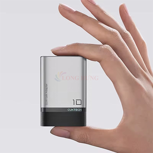 Cốc sạc Cuktech 10 GaN Mini 1USB 2Type-C 120W AD1203P - Hàng chính hãng