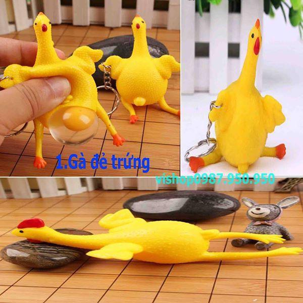 Combo 61 Móc Khóa Gà Đẻ Trứng Kute