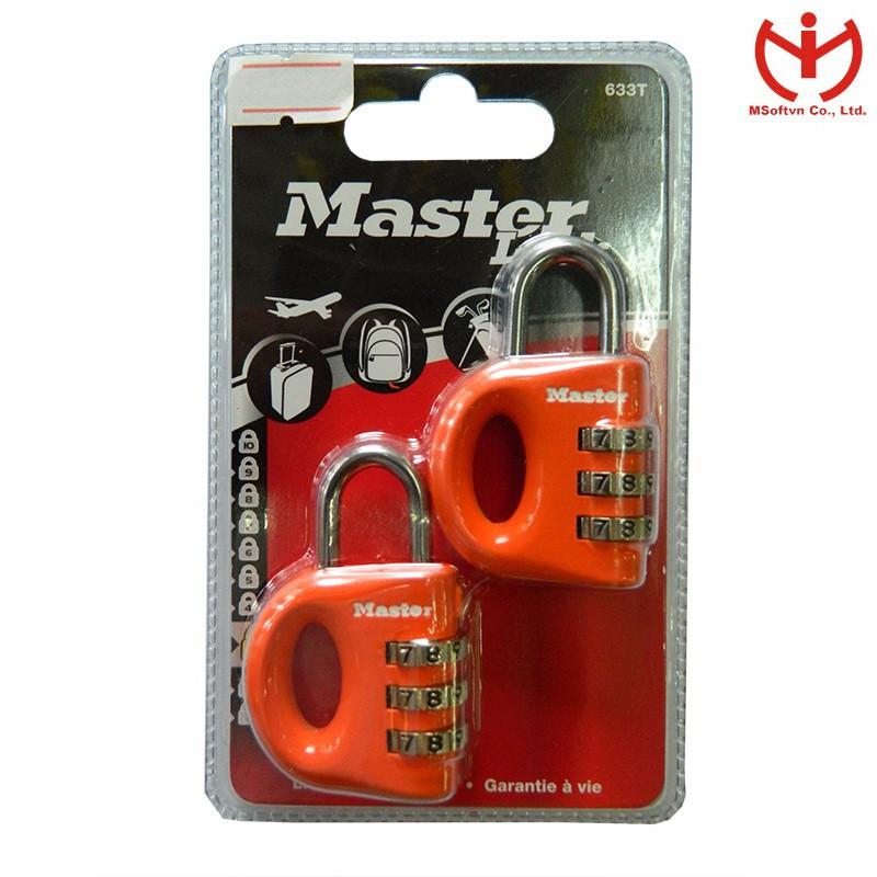 Bộ 2 Ổ Khóa Số Vali Master Lock 633 EURT - MSOFT