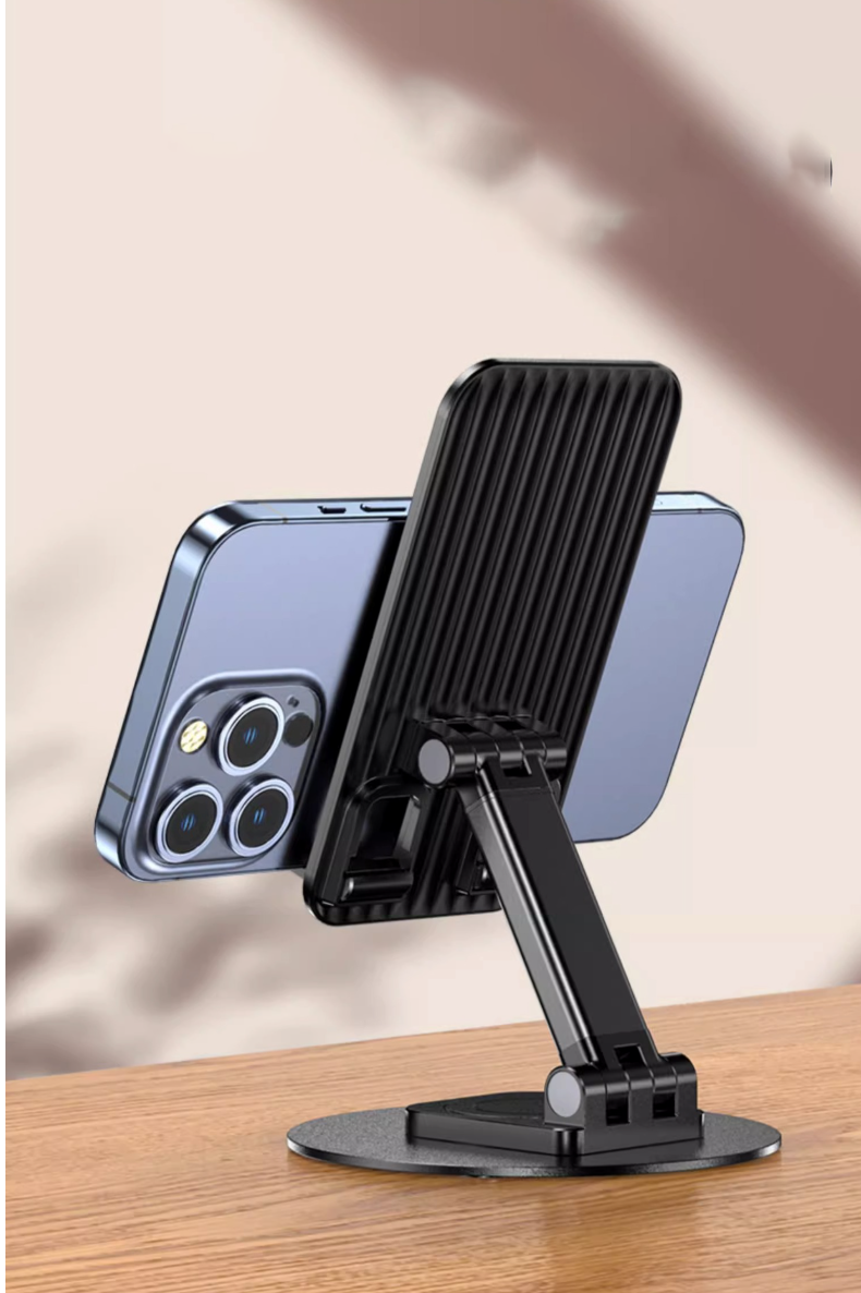 Giá kệ đỡ điện thoại dành cho iphone ipad máy tính bảng xoay 360 độ gấp gọn điều chỉnh nhiều nấc độ cao - Hàng chính hãng