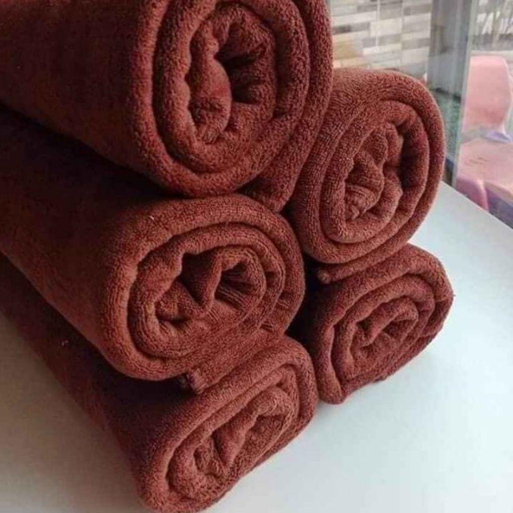 Khăn Tắm Nâu, Khăn Spa Xuất Nhật,Khăn tắm khách sạn Khăn mềm, thấm hút cực thích Kt 70x140cm