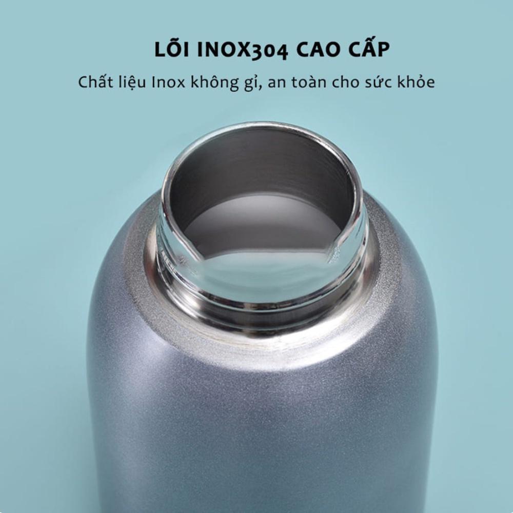 Bình nước giữ nhiệt  cầm tay mini, ly giữ nhiệt inox dung tích 300ml  giữ nhiệt suốt 12 giờ chất liệu cao cấp cực tiện