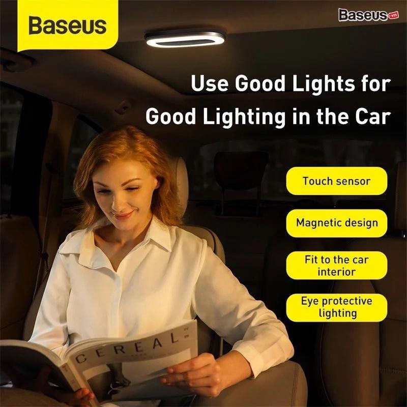 Đèn đọc sách pin sạc dùng trong xe hơi Baseus Bright Car Reading Light