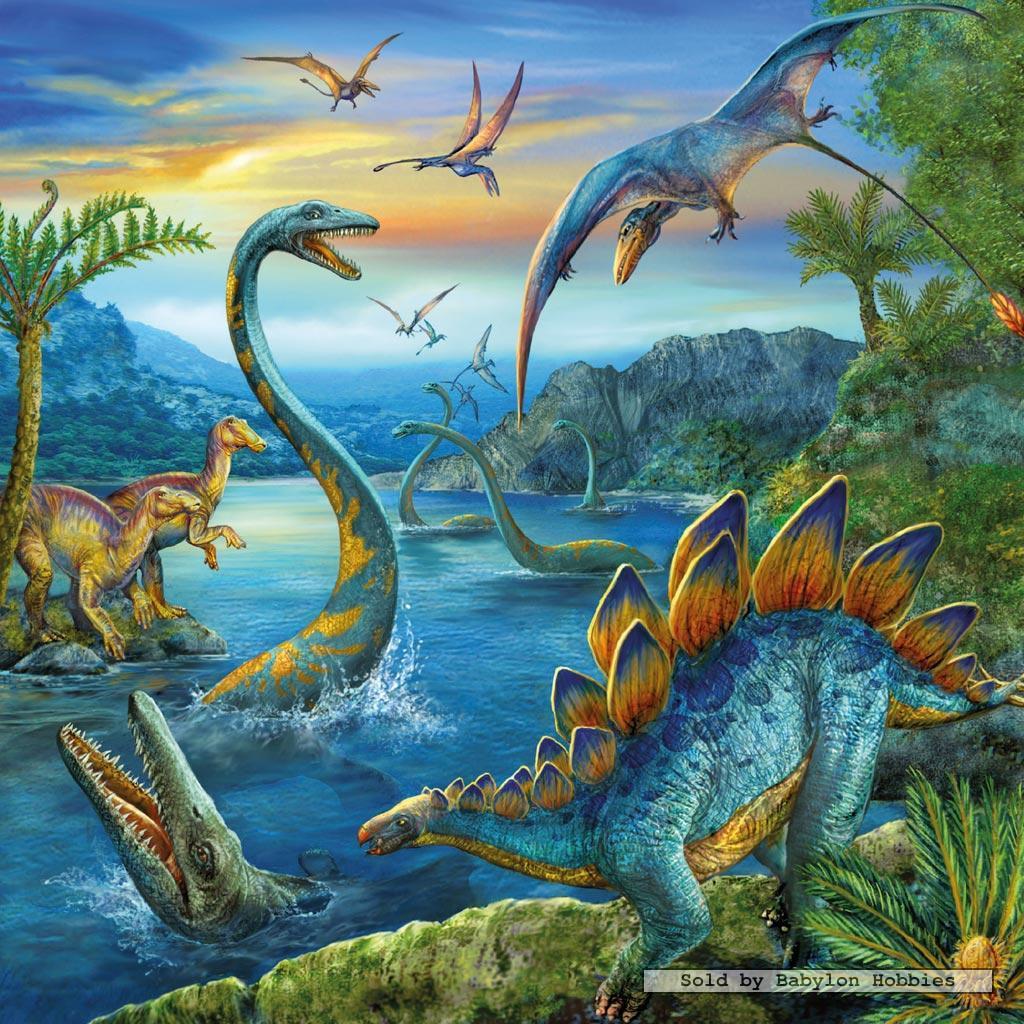 Xếp hình puzzle Dinosaur Fascination 3 bộ 49 mảnh RAVENSBURGER RV093175