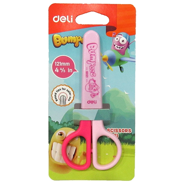 Bộ 2 Kéo Thủ Công Nhỏ 121mm - Deli 6021 - Màu Hồng