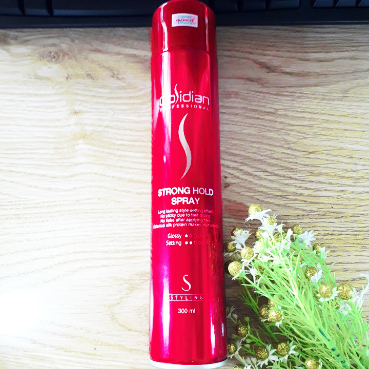 Gôm xịt tóc cứng Obsidian Strong Hold Spray Hàn Quốc 300ml