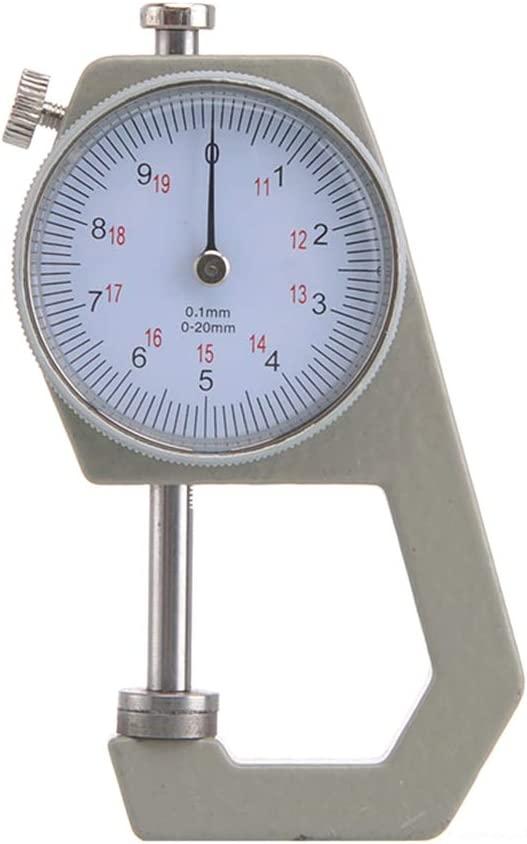 Máy đo độ dày kỹ thuật số, quay số tròn, 0,01 mm, độ chính xác cho giấy, da, tấm kim loại