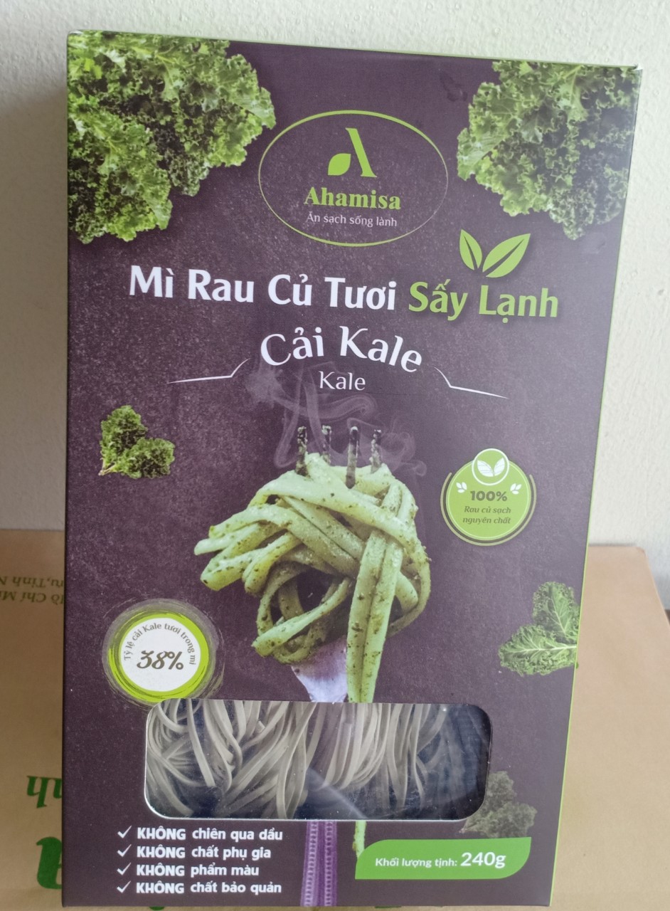 Mì Rau Củ Sạch thương hiệu Ahamisa Cải Kale 240gram.