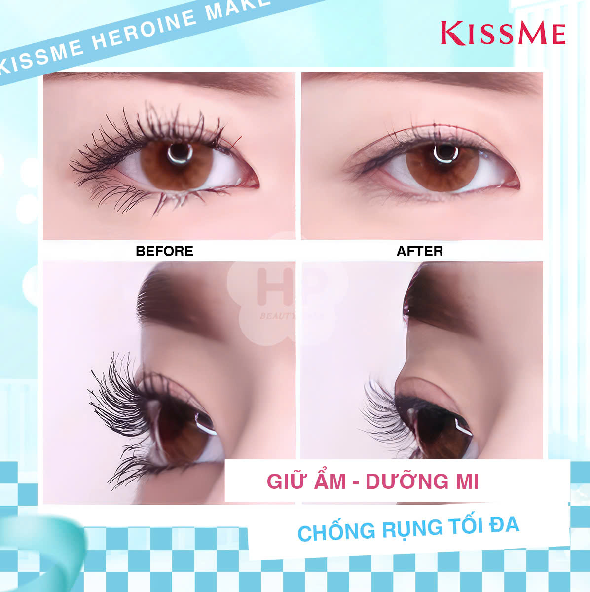 Mascara Tẩy Trang Và Làm Sạch Nhanh Làn Mi Kissme Heroine Make Speedy Mascara Remover 4mL