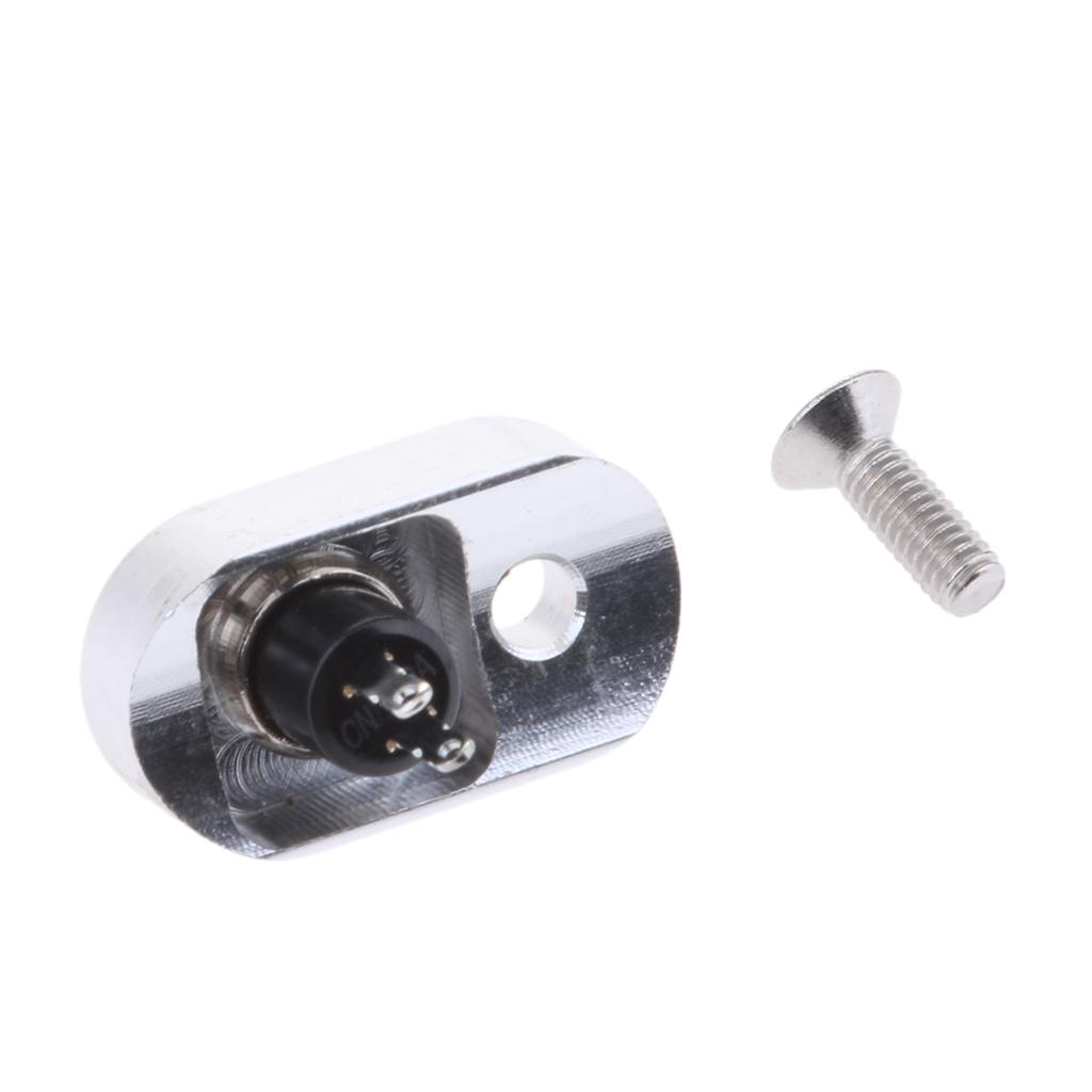 Mini CNC Motorcycle Handlebar Aluminum Stop Start Kill Switch Button Silver