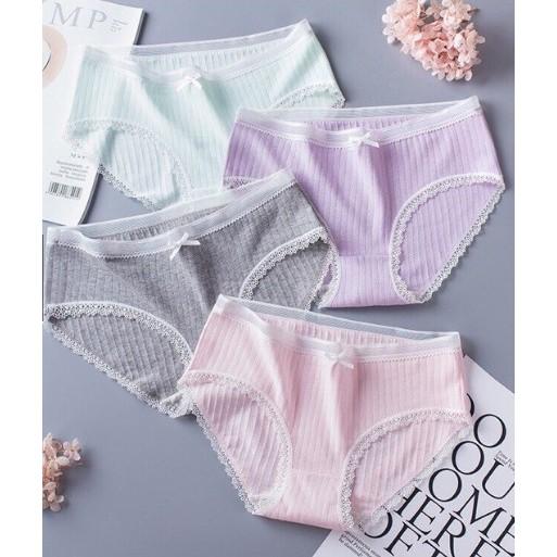 Quần lót cotton gân tăm kháng khuẩn siêu mềm - CHILLHOUSE