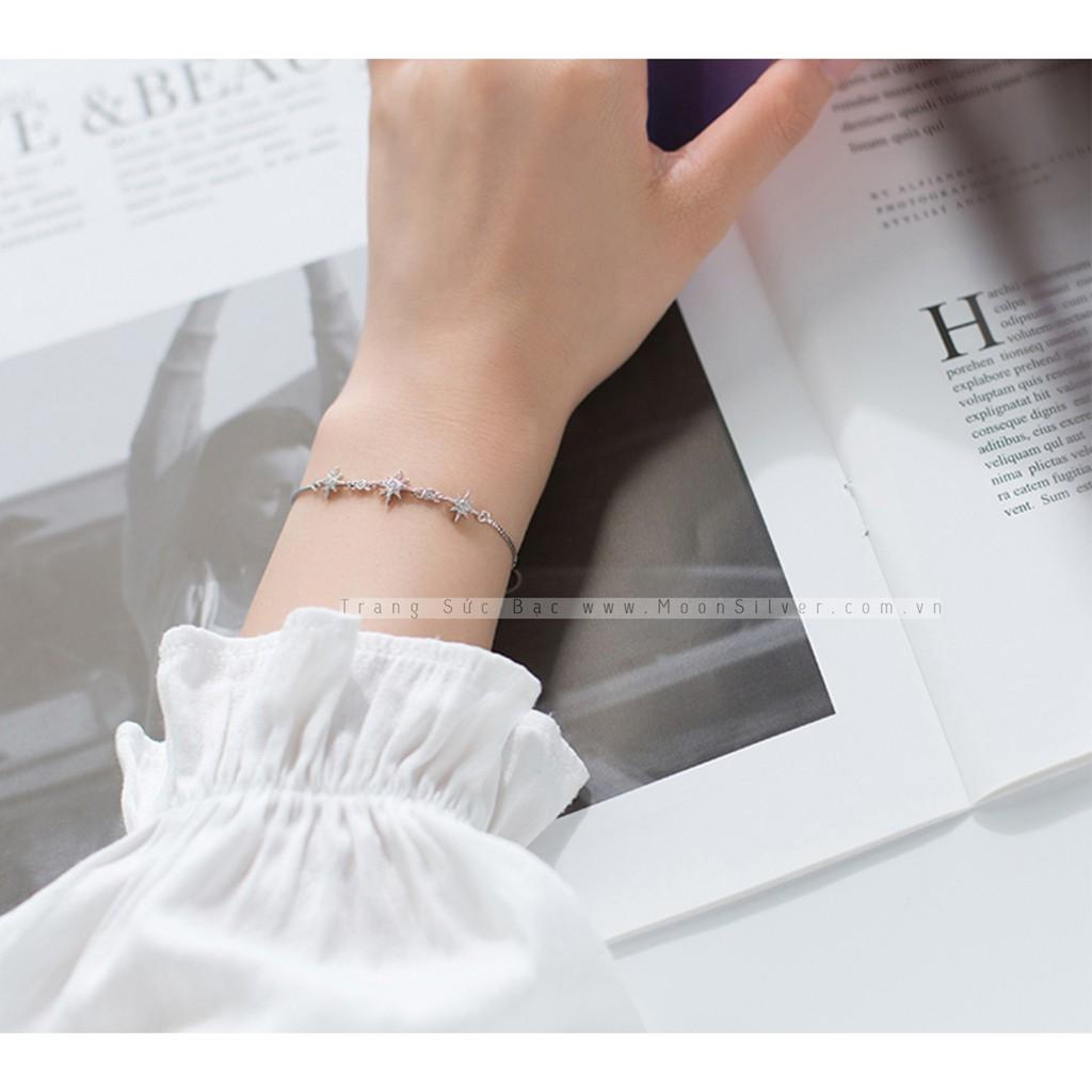 Lắc tay bạc hoa tuyết